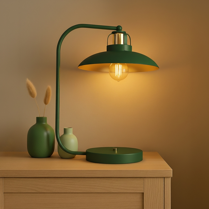 Stona lampa FELIX 1xE27/60W/230V zelena