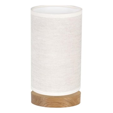 Stona lampa FIRE 1xE27/25W/230V hrast/bež