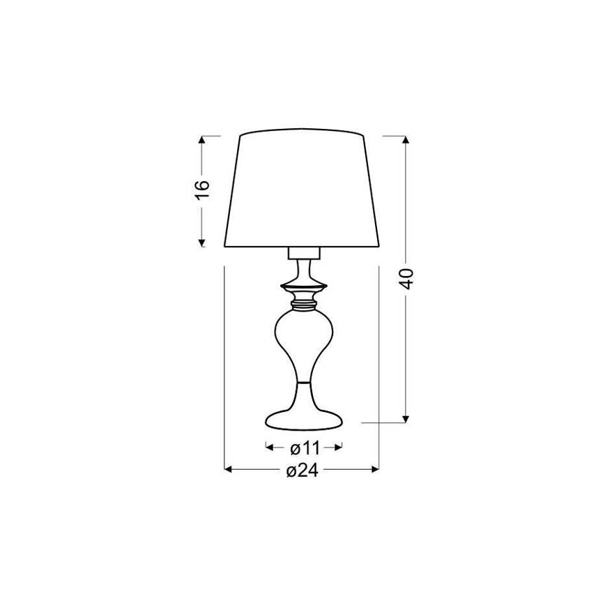 Stona lampa GILLENIA 1xE27/60W/230V