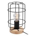 Stona lampa GOTTO 1xE27/15W/230V crna/buk