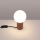 Stona lampa HALO 1xG9/8W/230V Ø 12 cm braon