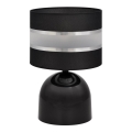 Stona lampa HELEN 1xE27/15W/230V crna/srebrna