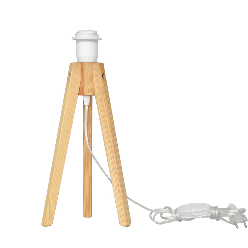 Stona lampa HELEN 1xE27/15W/230V krem/zlatna/borovina