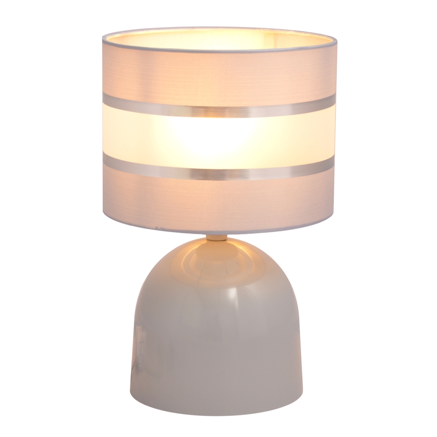 Stona lampa HELEN 1xE27/15W/230V siva/srebrna