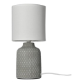 Stona lampa INER 1xE14/40W/230V siva