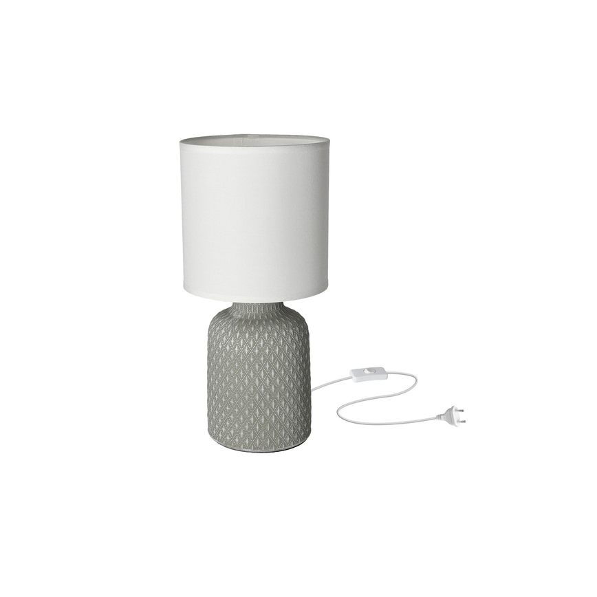 Stona lampa INER 1xE14/40W/230V siva