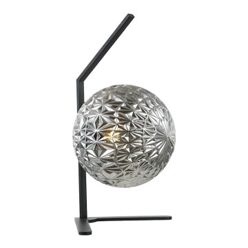 Stona lampa JUNO 1xE27/7W/230V siva/crna