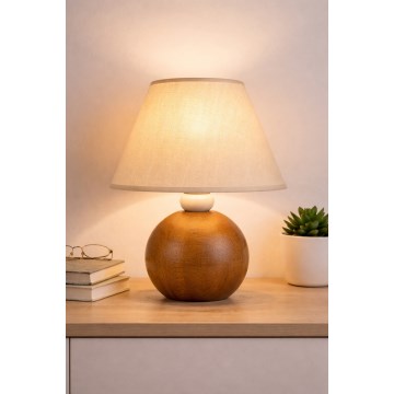Stona lampa JUTA 1xE27/60W/230V hrast/bež