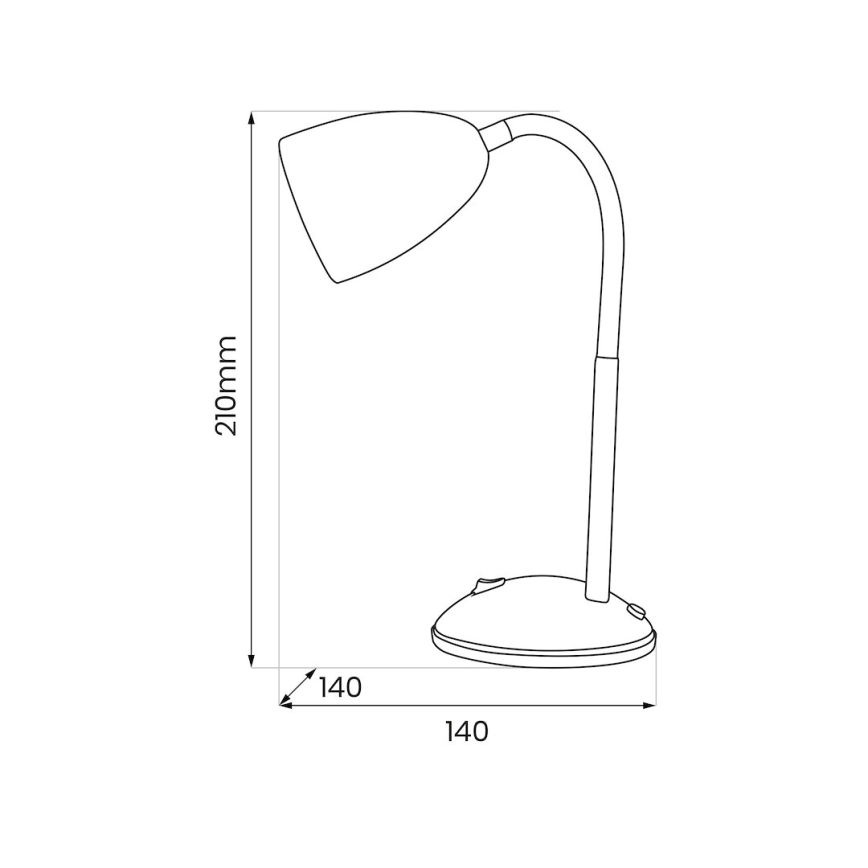 Stona lampa LOGIC 1xE27/60W/230V crna