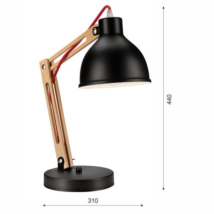 Stona lampa MARCELLO 1xE27/60W/230V bukva