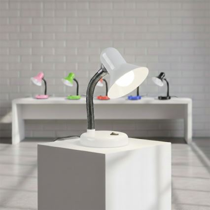 Stona lampa MENTOR 1xE27/15W/230V bela