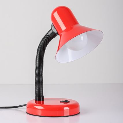 Stona lampa MENTOR 1xE27/15W/230V crvena