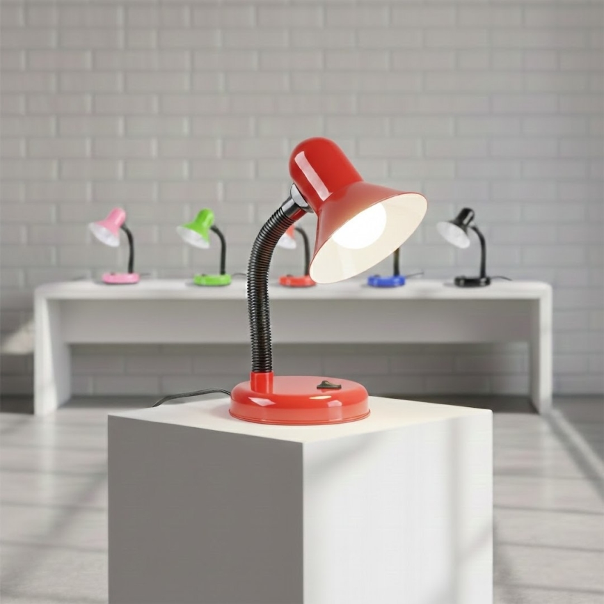 Stona lampa MENTOR 1xE27/15W/230V crvena