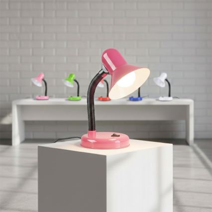 Stona lampa MENTOR 1xE27/15W/230V ružičasta