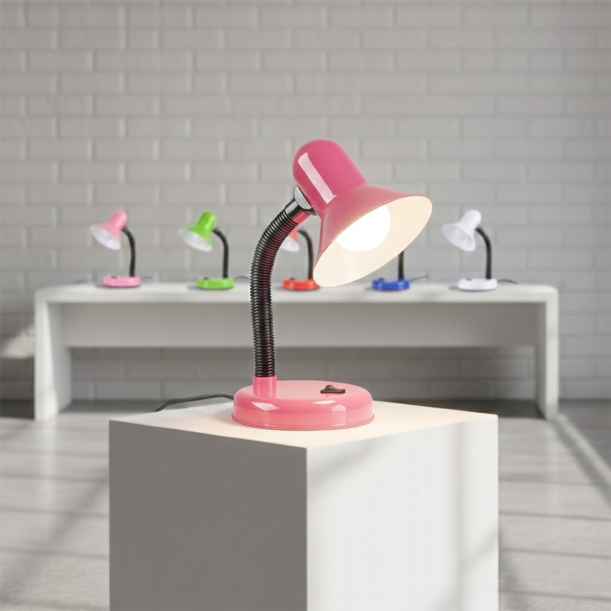 Stona lampa MENTOR 1xE27/15W/230V ružičasta