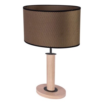 Stona lampa MERCEDES 1xE27/40W/230V 46 cm braon/hrast