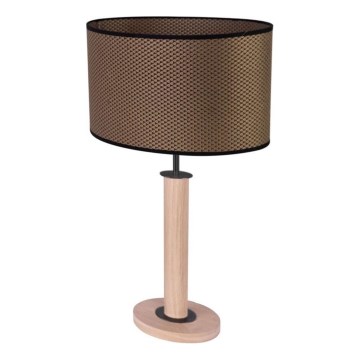 Stona lampa MERCEDES 1xE27/40W/230V 60 cm braon/hrast