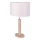 Stona lampa MERCEDES 1xE27/40W/230V 60 cm krem/hrast