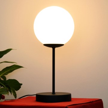 Stona lampa MOON 1xE27/15W/230V crna