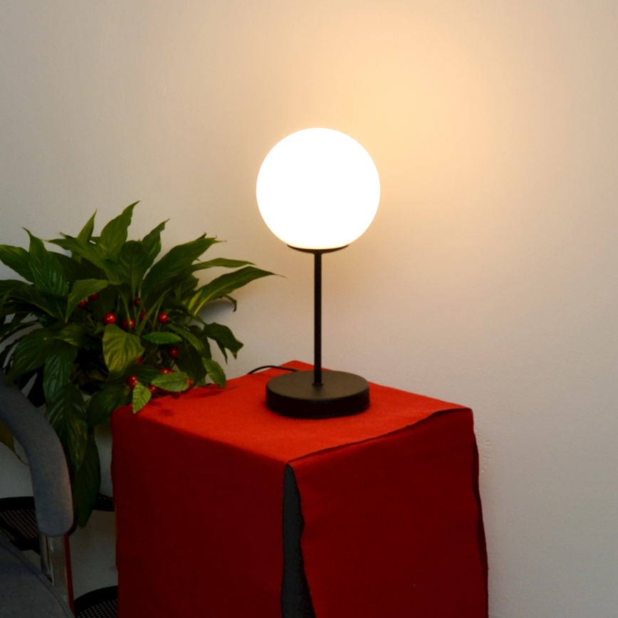 Stona lampa MOON 1xE27/15W/230V crna