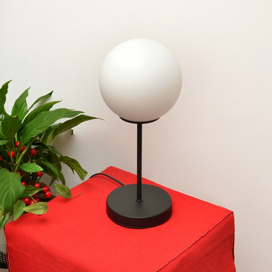 Stona lampa MOON 1xE27/15W/230V crna
