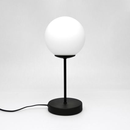 Stona lampa MOON 1xE27/15W/230V crna