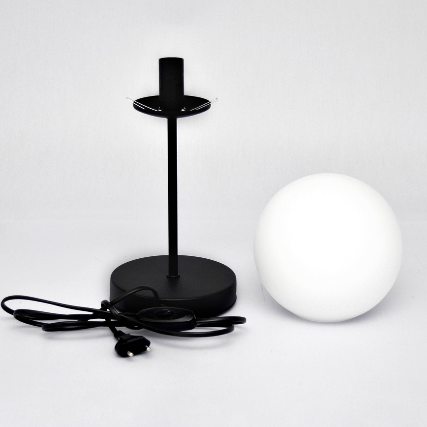 Stona lampa MOON 1xE27/15W/230V crna