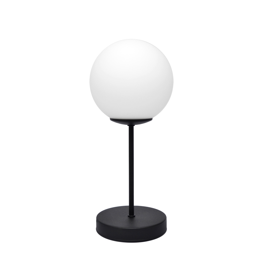 Stona lampa MOON 1xE27/15W/230V crna