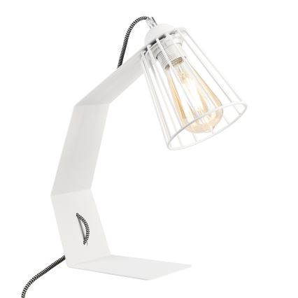 Stona lampa NANDO 1xE27/15W/230V bela