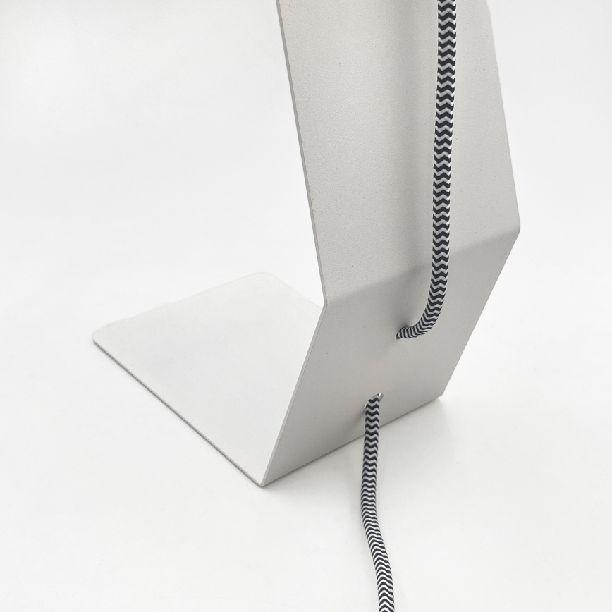 Stona lampa NANDO 1xE27/15W/230V bela