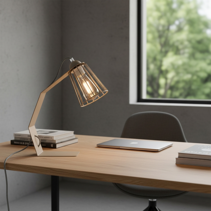 Stona lampa NANDO 1xE27/15W/230V bež