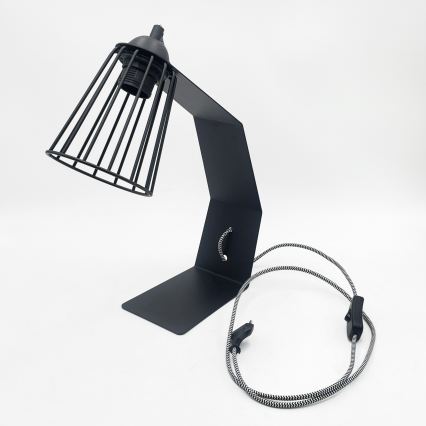 Stona lampa NANDO 1xE27/15W/230V crna