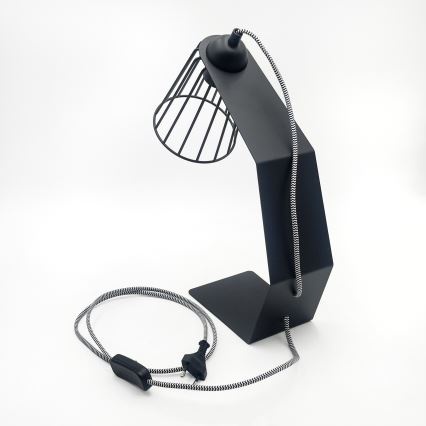Stona lampa NANDO 1xE27/15W/230V crna