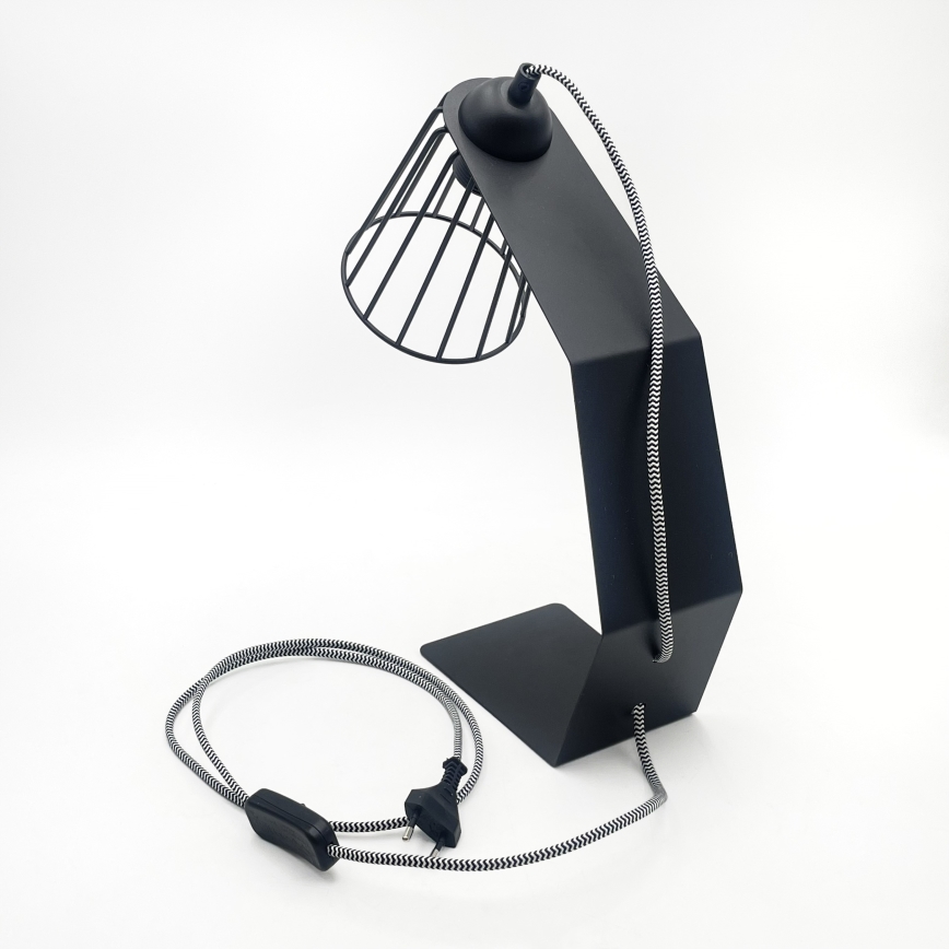 Stona lampa NANDO 1xE27/15W/230V crna