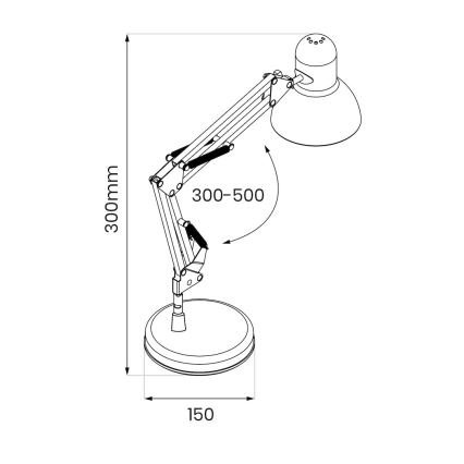 Stona lampa NEXA 1xE27/60W/230V crna