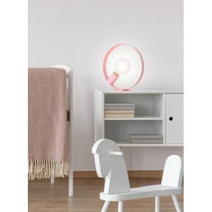 Stona lampa NEXO 1xE27/40W/230V ružičasta