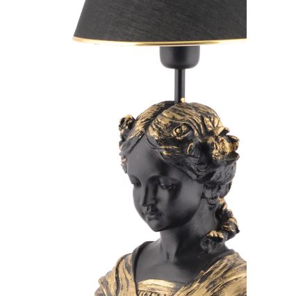 Stona lampa OPELYA 1xE27/40W/230V crna/zlatna