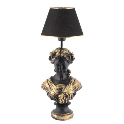 Stona lampa OPELYA 1xE27/40W/230V crna/zlatna