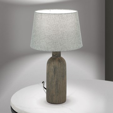 Stona lampa ORCHID 1xE27/40W/230V keramička braon/siva