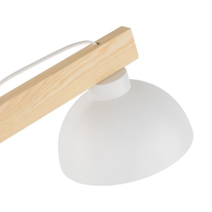 Stona lampa OSLO 1xE27/15W/230V borovina/bela