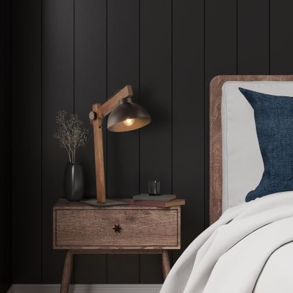 Stona lampa OSLO 1xE27/15W/230V orah/braon