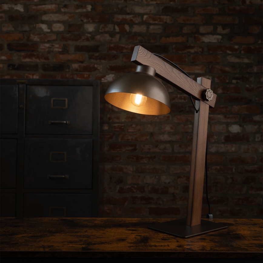 Stona lampa OSLO 1xE27/15W/230V orah/braon