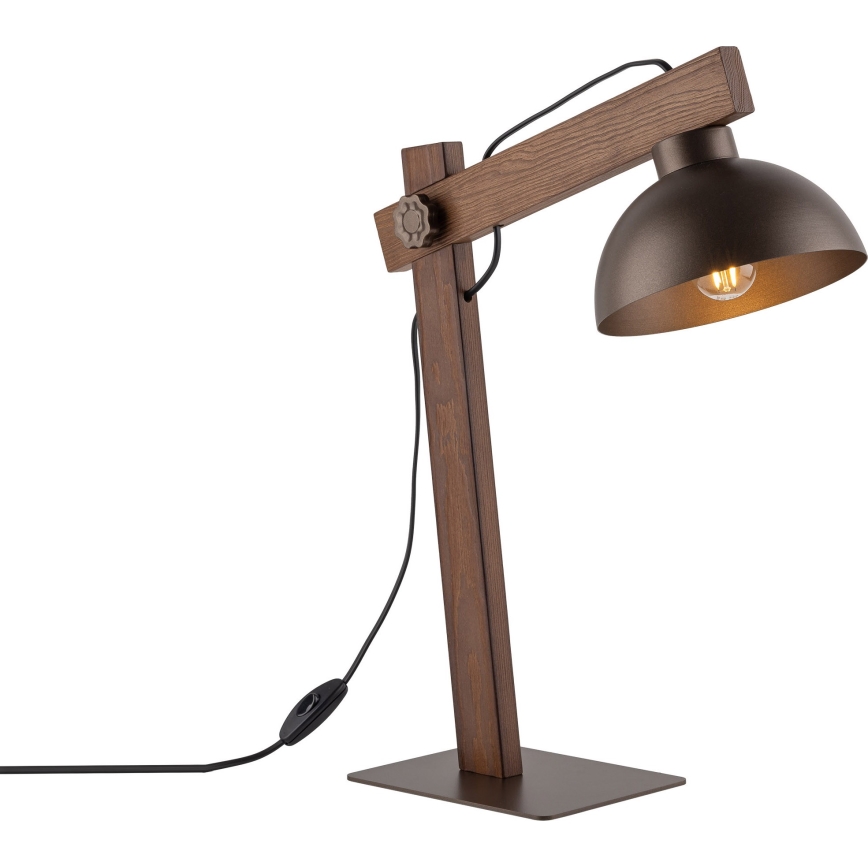 Stona lampa OSLO 1xE27/15W/230V orah/braon