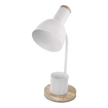 Stona lampa POPPY 1xE27/25W/230V bela