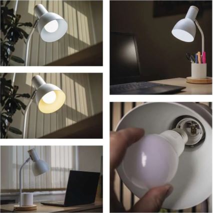 Stona lampa POPPY 1xE27/25W/230V bela