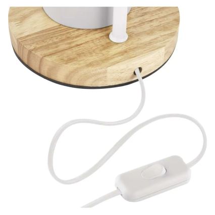 Stona lampa POPPY 1xE27/25W/230V bela