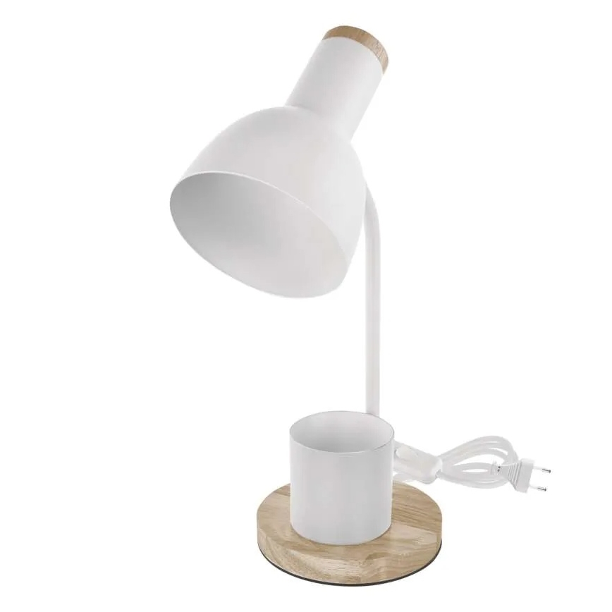 Stona lampa POPPY 1xE27/25W/230V bela