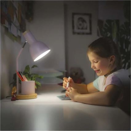 Stona lampa POPPY 1xE27/25W/230V ružičasta