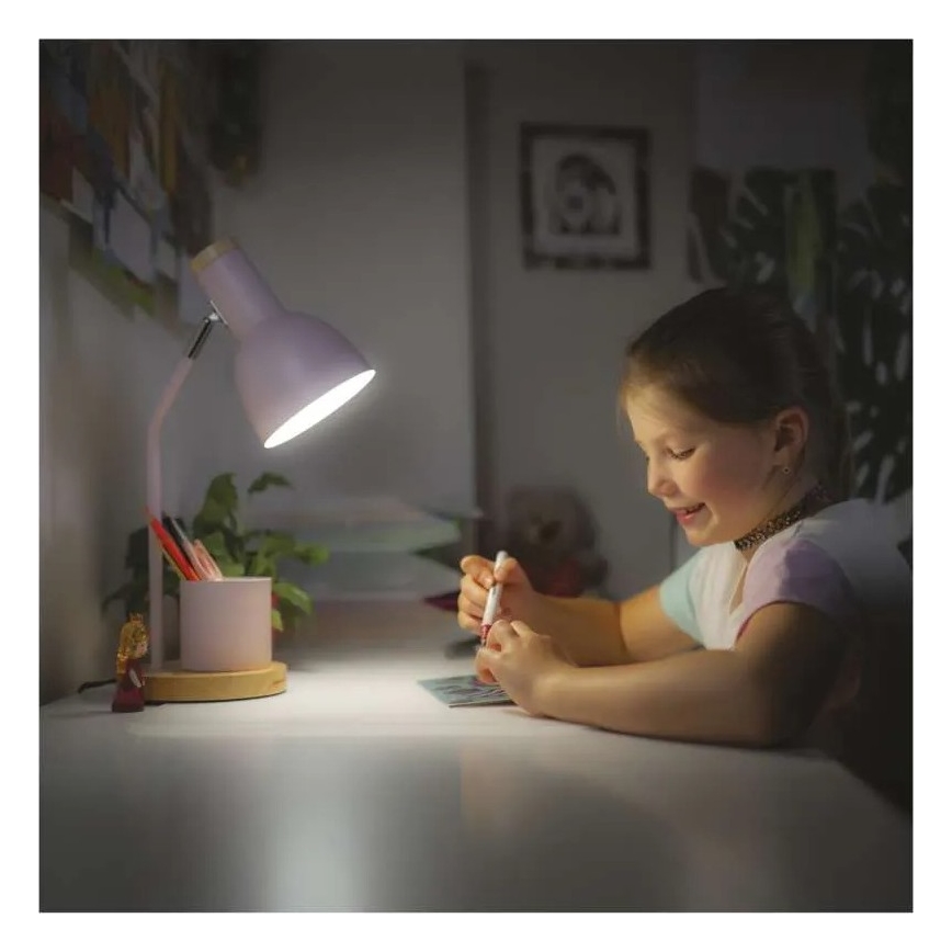 Stona lampa POPPY 1xE27/25W/230V ružičasta