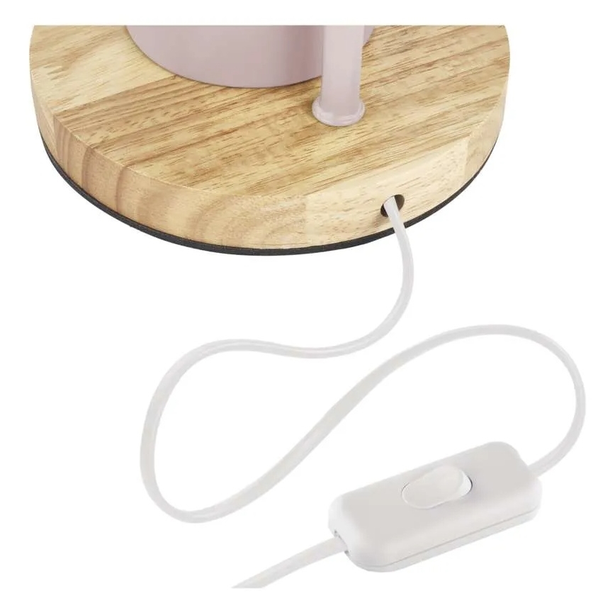 Stona lampa POPPY 1xE27/25W/230V ružičasta